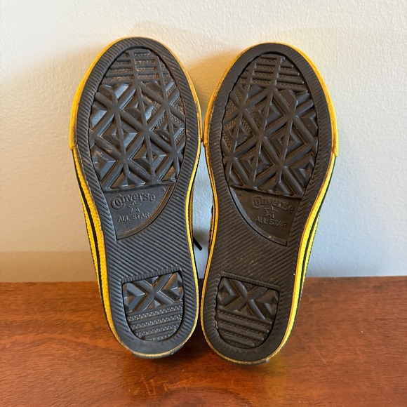 Converse Kids Chinatown Market Yellow Smiley High-Top Sneakers - Picture 6 of 7